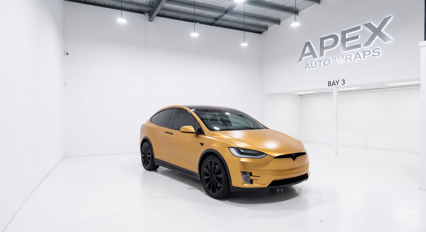 Gold Chrome Wrap, Model X